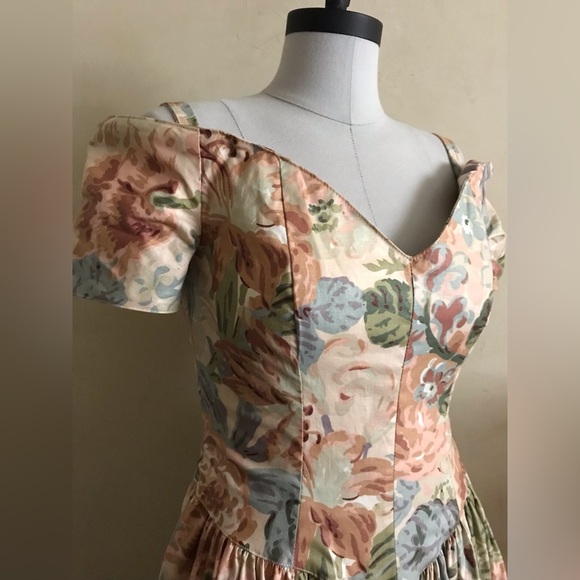 Vintage 1980s Swing Dress - Picture 2 of 13